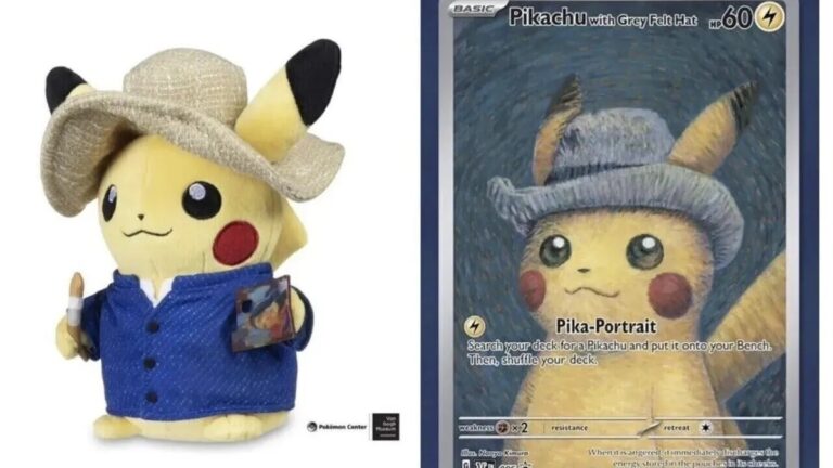 El Museo Van Gogh no resurtirá tarjetas de Pikachu con sombrero de fieltro gris