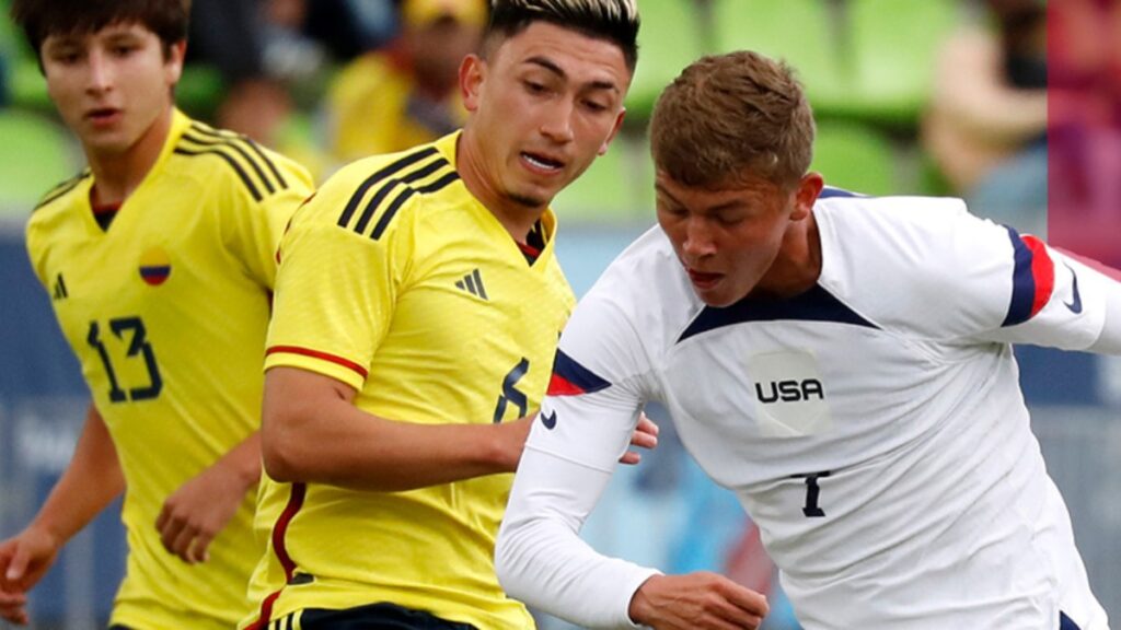 Acción de juego entre Colombia y Estados Unidos. - @USYNT.