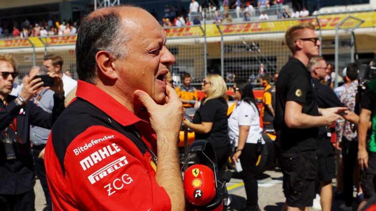 Director de Ferrari, Frédéric Vasseur, no culpa a Checo tras el accidente con Leclerc en el GP de México