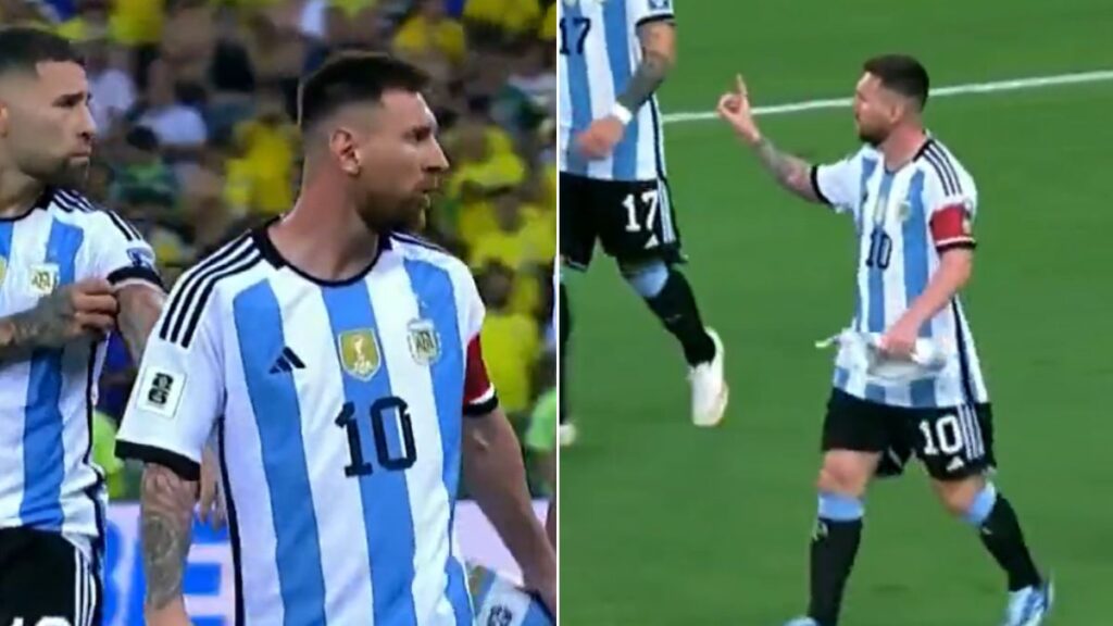 Messi pidió a sus compañeros irse de la cancha