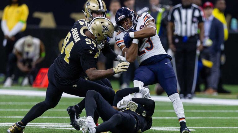 Los Saints se apoyan en su defensiva para vencer a los Chicago Bears