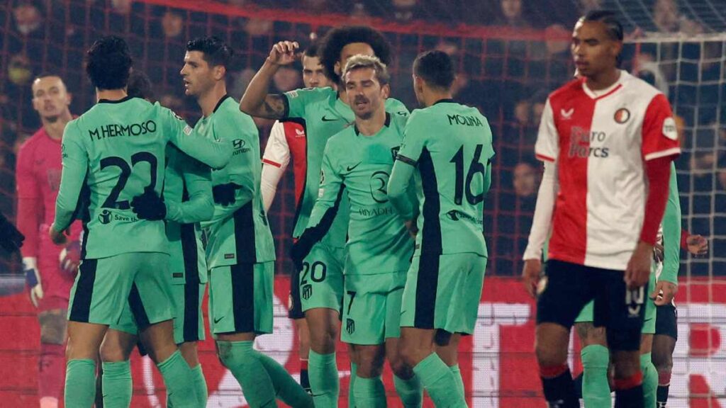 Atlético de Madrid derrotó al Feyenoord