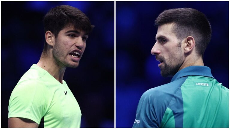 Carlos Alcaraz vs Novak Djokovic: Fecha, horario y donde ver en vivo la semifinal de la Copa de Maestros en Turín 