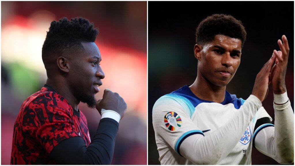 Andre Onana y Marcus Rashford | Reuters