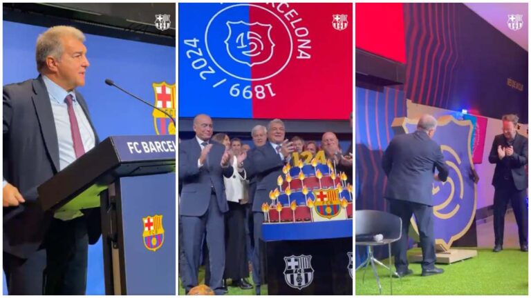 El Barcelona celebra sus 124 años y presenta la imagen para el 125 aniversario del club 