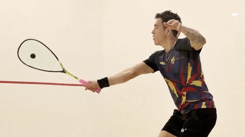 Miguel Rodríguez en squash.