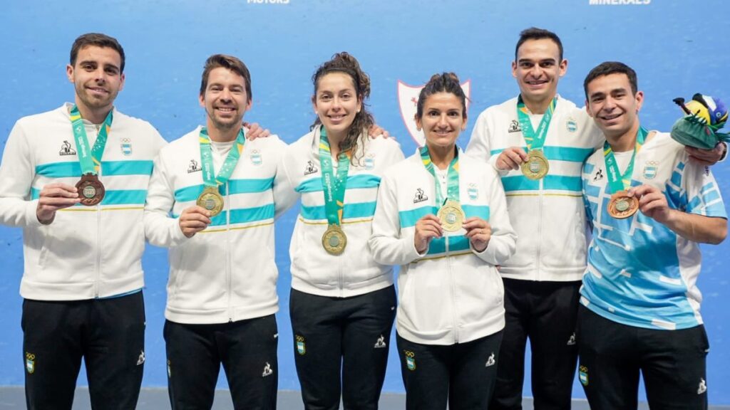 Las medallas de Argentina en pelota vasca | Foto: @PrensaCOA