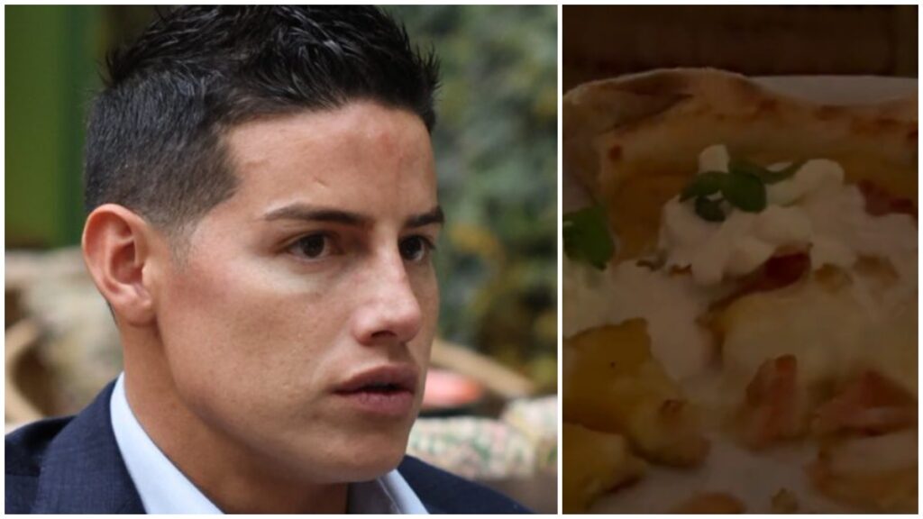 James Rodríguez y el gusano en la pizza de su restaurante.