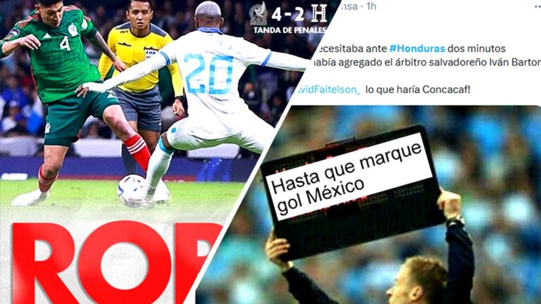 ¡ROBO! La palabra que se viraliza en Honduras, tras la eliminación ante México de la Nations League de Concacaf