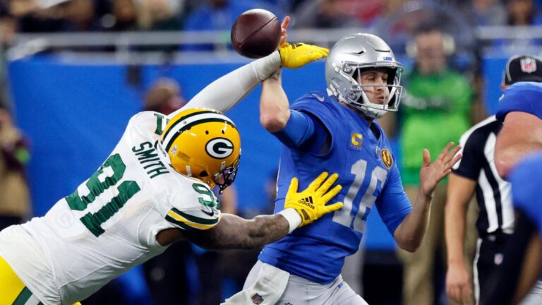 Packers se queda con el triunfo ante Lions gracias a la presión sobre Jared Goff en el primer juego del Thanksgiving Day 2023