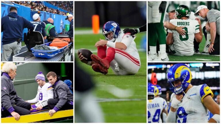 Una temporada de la NFL para el terror: Las lesiones persiguen a los quarterbacks este año