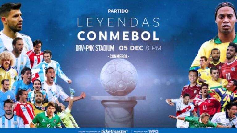 Encabezados por Jorge Campos, Luis Hernández, Iván Zamorano y Ronaldinho, la Conmebol anuncia los equipos para el duelo de leyendas a disputarse en el Estadio del Inter Miami