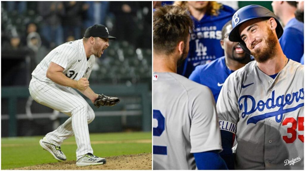 Liam Hendriks y Cody Bellinger | X: @whitesox, @Dodgers