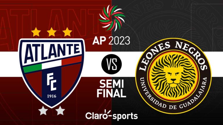 Atlante vs Leones Negros, EN VIVO el partido de ida de las semifinales del Apertura 2023 de la Liga de Expansión MX