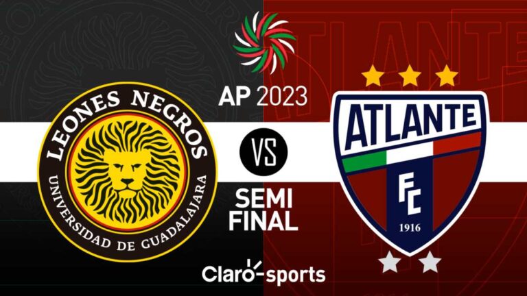 Leones Negros vs Atlante: Semifinal Vuelta del Apertura 2023 de la Liga Expansión MX, en vivo