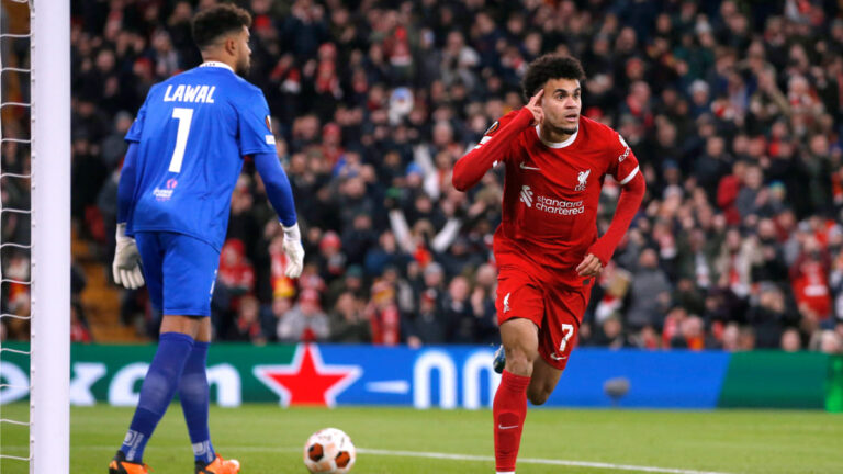 Liverpool vs LASK: Luis Díaz y un nuevo gol en la Europa League