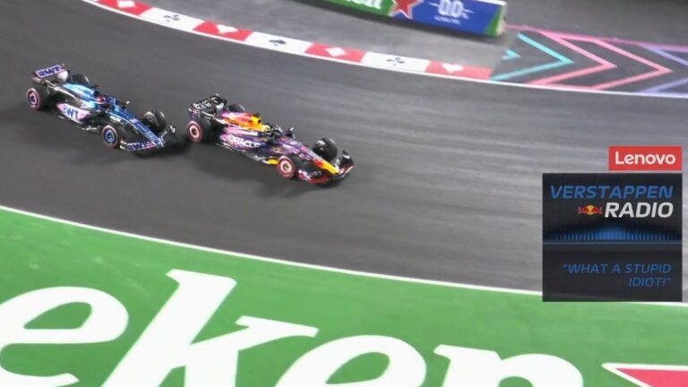 ¡Intenso cierre de Q1! Verstappen cierra a Ocon y por poco acaba en un choque