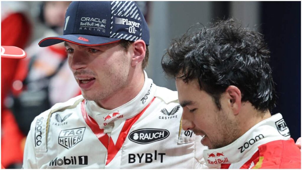 Max Verstappen y Checo Pérez en el GP de Las Vegas | Reuters; Blake