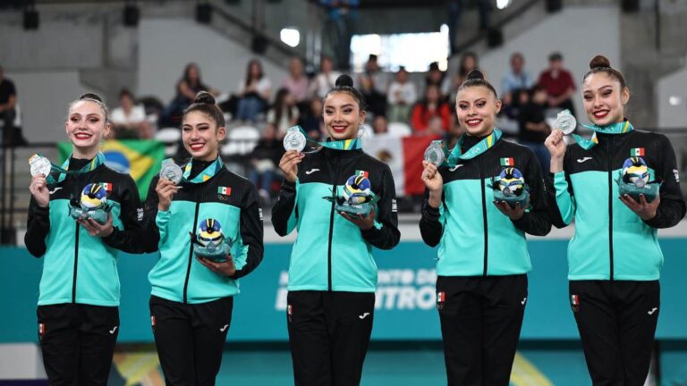 El conjunto mexicano de gimnasia rítmica gana su segunda medalla de plata en Santiago 2023