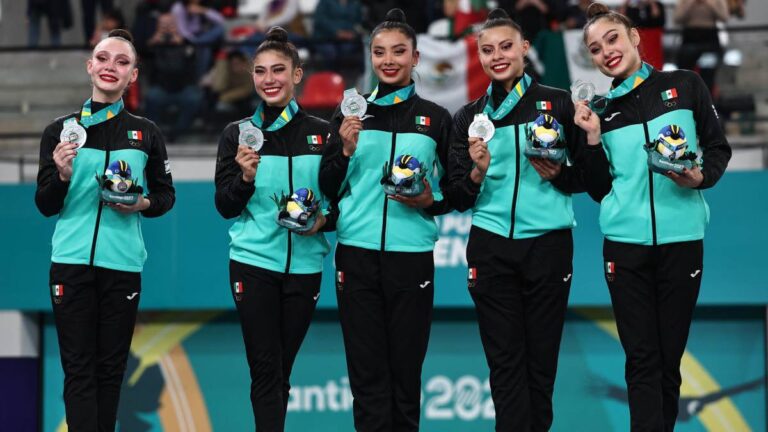 ¡Histórico boleto olímpico! México gana plata y plaza para Paris 2024 en la gimnasia rítmica de Santiago 2023