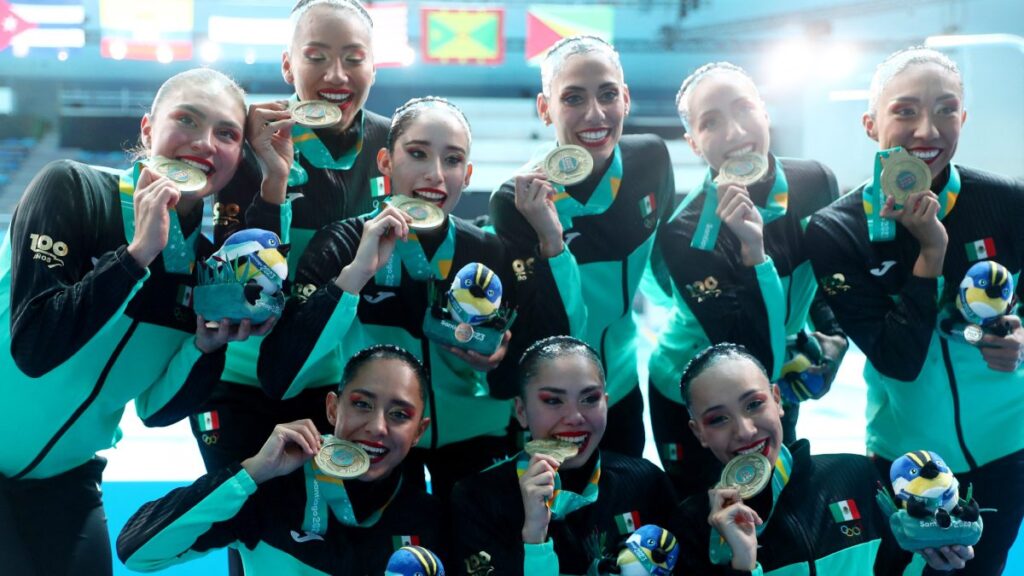 México consiguió la plaza olímpica en nado sincronizado en Santiago 2023