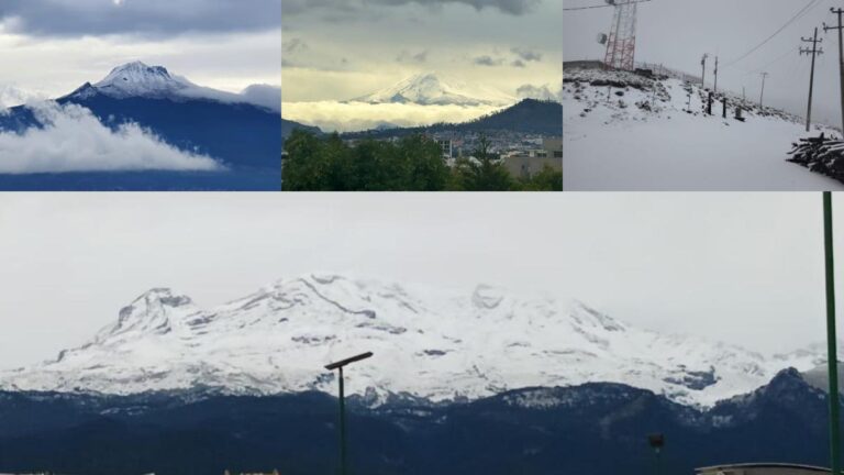 ¡Espectaculares imágenes! El Nevado de Toluca, Popocatépetl, La Malinche y otros volcanes de México amanecen cubiertos de nieve