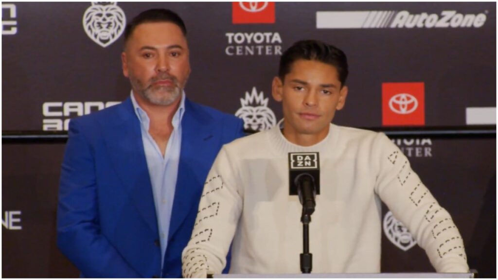 Oscar de la Hoya y Ryan Garcia | Captura de Pantalla