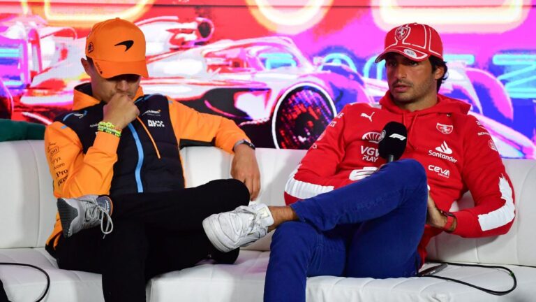 Carlos Sainz y Lando Norris también se cansan de la carga de actividades previo al GP de Las Vegas