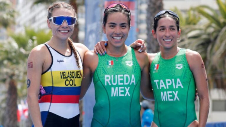 Lizeth Rueda y Rosa Tapia le dan a México las medallas de oro y bronce en triatlón