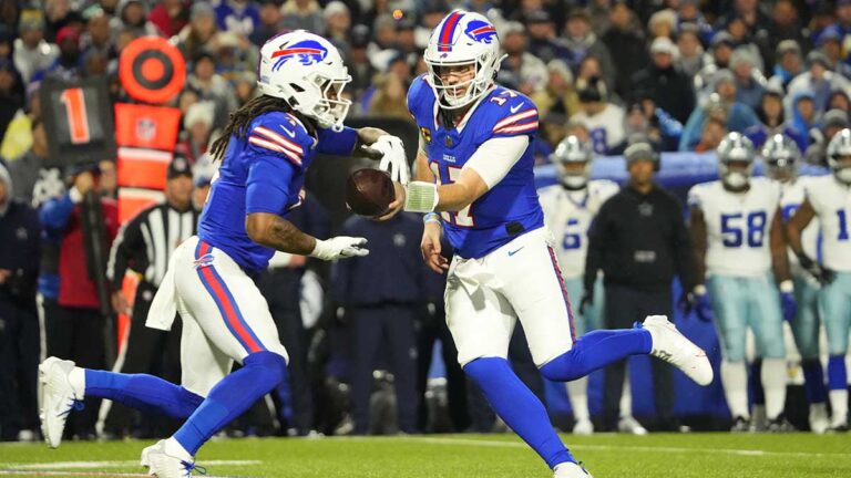 Josh Allen y los Bills arruinan el festejo de playoffs de los Cowboys y les propinan una paliza