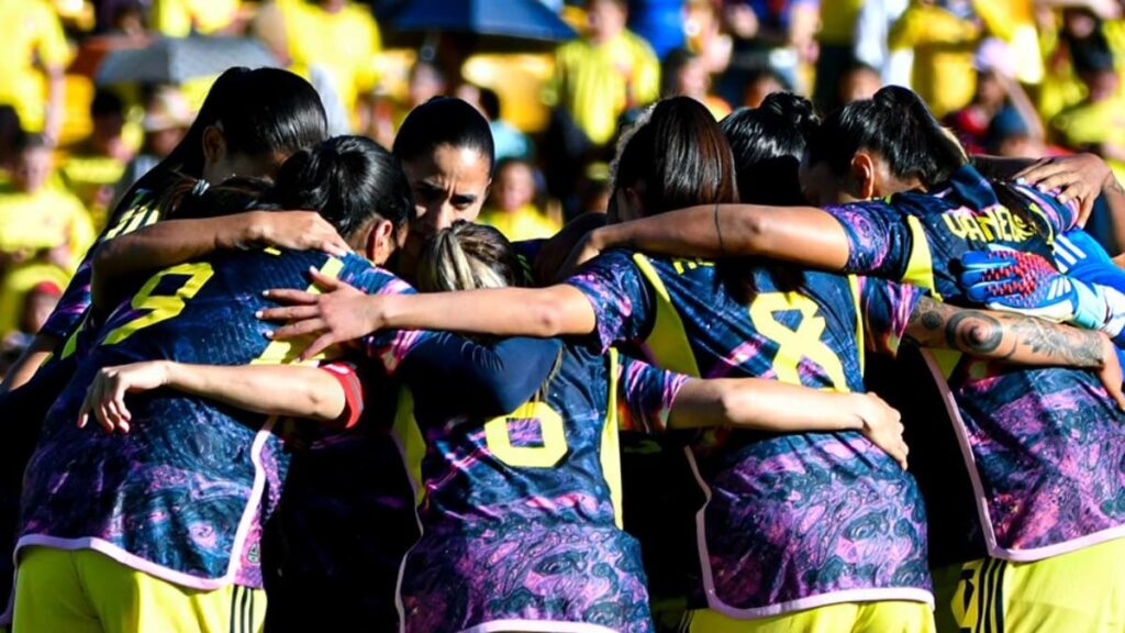 Colombia femenina ante Nueva Zelanda.