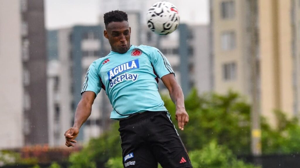 Jhon Jader Lucumí, entrenando.