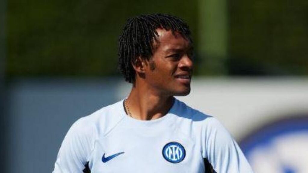 Juan Guillermo Cuadrado entrenando con Inter.