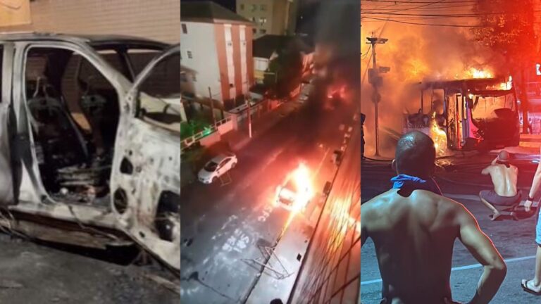 ¡Impactantes imágenes! Disturbios y violencia en Brasil tras el descenso de Santos