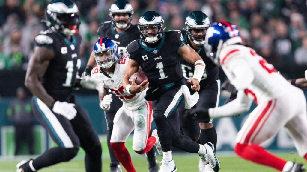 Los Eagles vencen a NYG en un lunes navideño | Bill Streicher-USA TODAY Sports