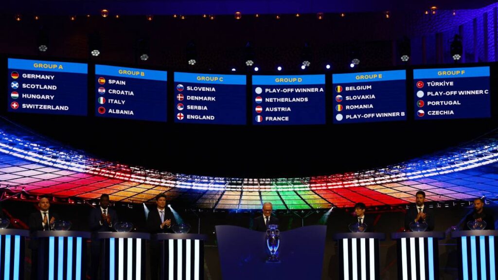 Así quedaron sorteados los grupos para la Euro 2024 con España liderando el Grupo B, el llamado Grupo de la Muerte.