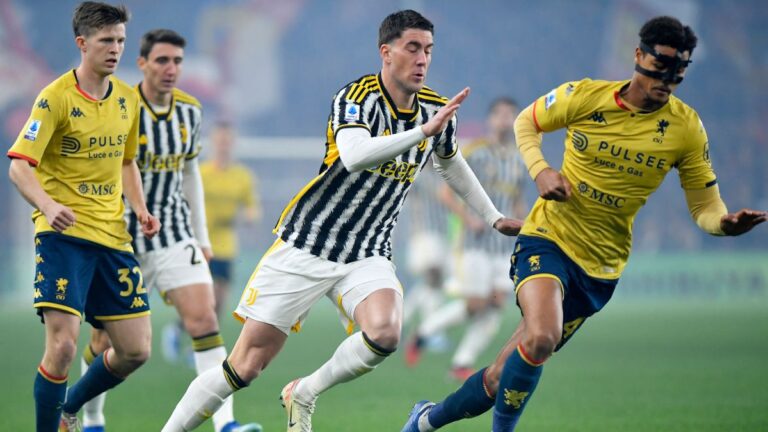 Genoa le arrebata el empate a la Juventus con Johan Vásquez de titular