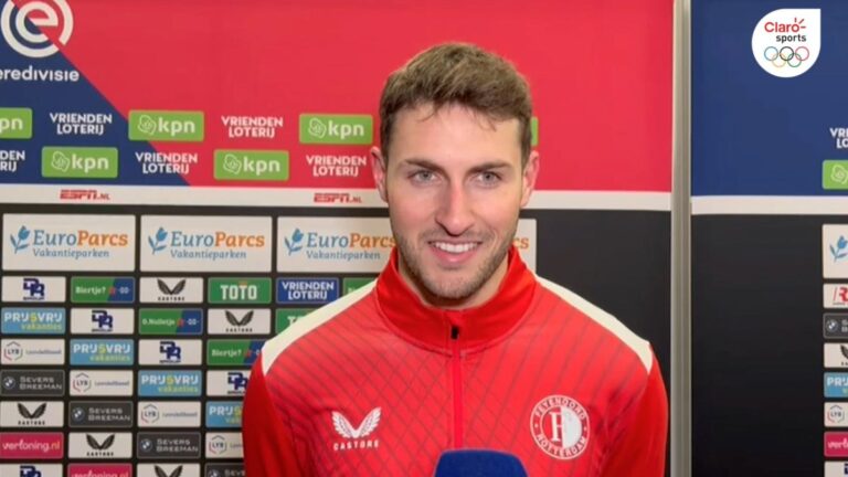 Santi Giménez: “Se siente fantástico poder ayudar al equipo, estoy orgulloso de pertenecer al Feyenoord”