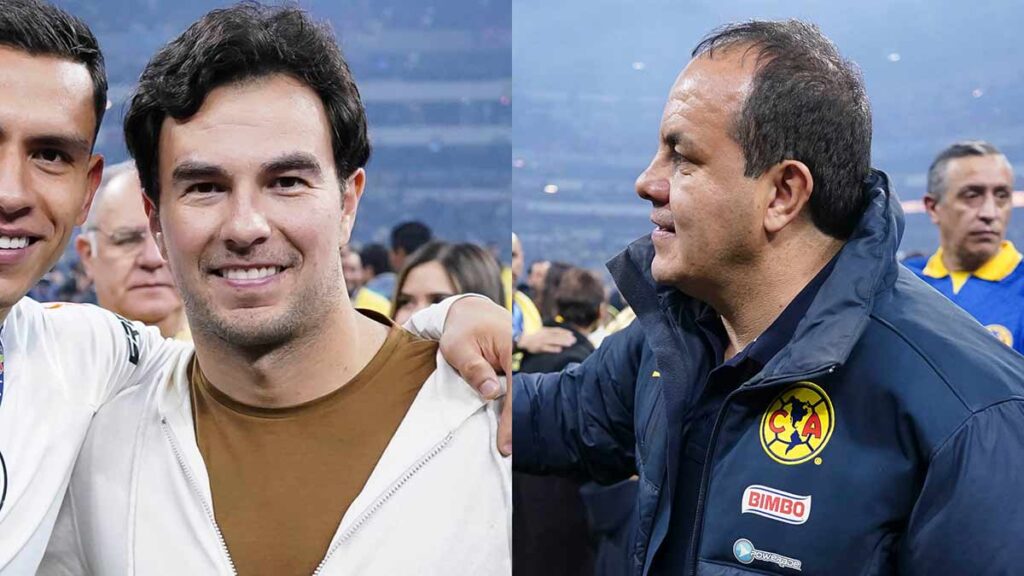 ¡De leyenda a leyenda! Cuauhtémoc Blanco y Checo Pérez se encuentran en los festejos del campeonato del América