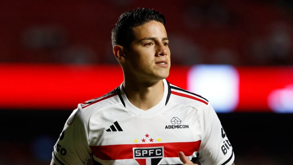 James Rodríguez, en un partido con Sao Paulo. - @jamesdrodriguez.