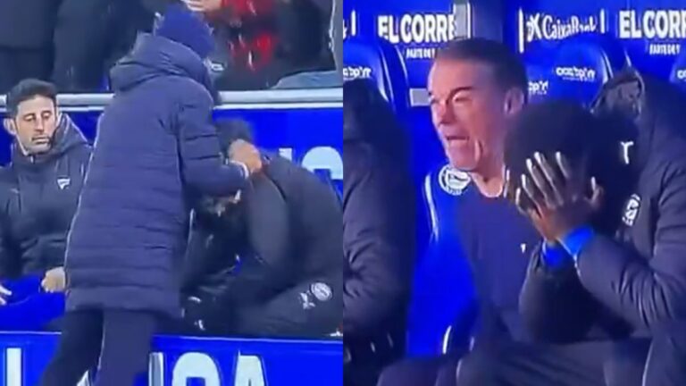 La enorme bronca del entrenador del Alavés tras caer ante el Real Madrid en tiempo de descuento