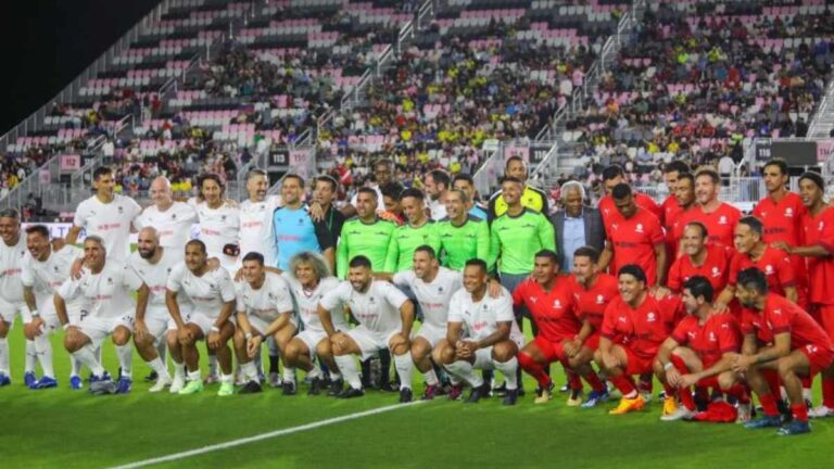 Tango derrota a Samba en el partido de Leyendas Conmebol previo al sorteo de la Copa América 2024