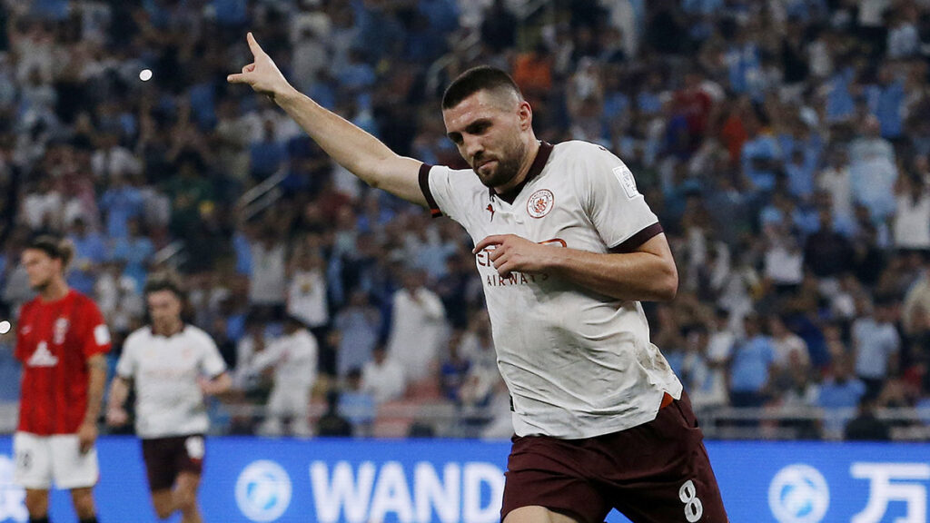 Mateo Kovacic celebra el segundo gol del City. Reuters