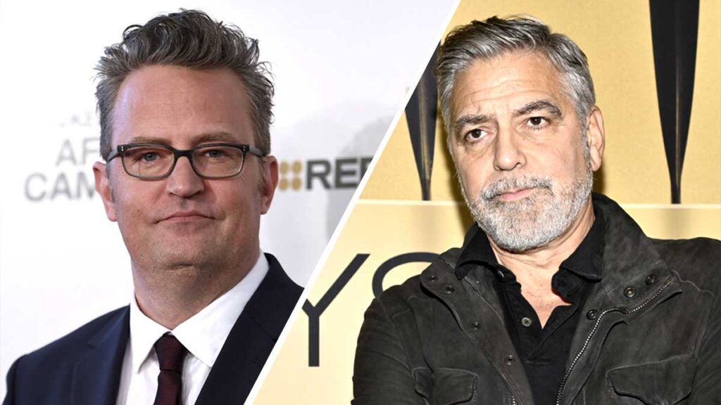 Matthew Perry y George Clooney eran amigos. AP