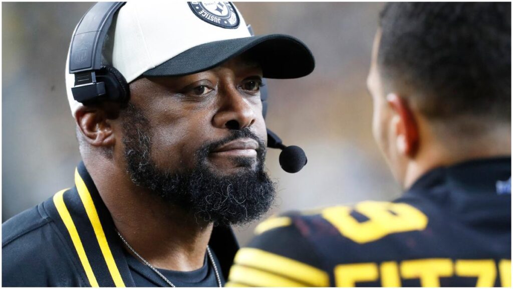 Mike Tomlin frente a Minkah Fitzpatrick | Reuters; LeClaire-USA TODAY Sports