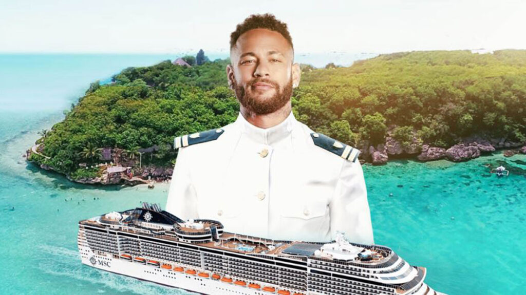 Inicia el crucero de Neymar con tres días de fiesta