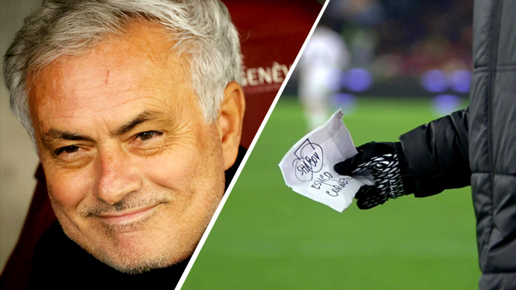 José Mourinho envía mensaje secreto a su portero con el balonero del equipo
