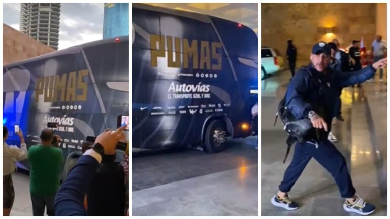 ¡Por la remontada! La afición de Pumas alienta al equipo en su llegada a Monterrey