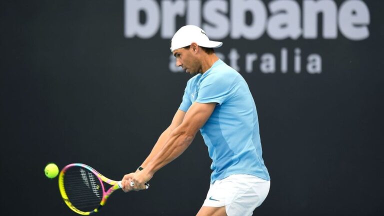 Rafael Nadal está en Australia y entrena de cara al Abierto de Brisbane