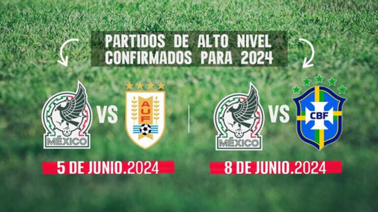 ¡Amistosos de lujo para 2024! La selección mexicana enfrentará a Brasil y Uruguay previo a la Copa América